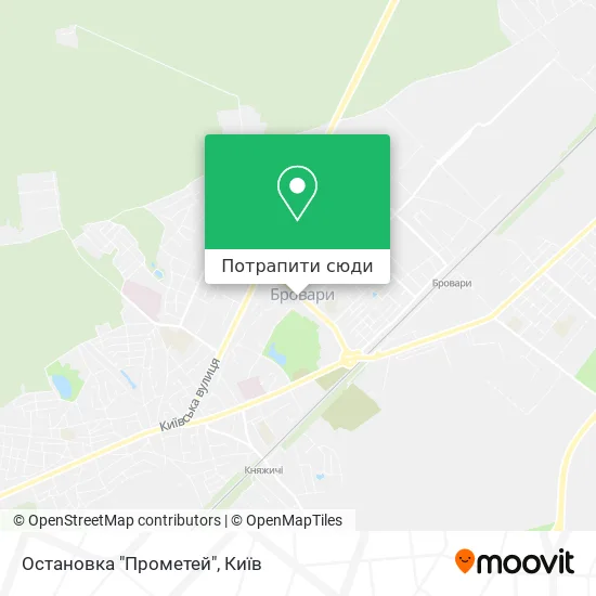 Карта Остановка "Прометей"