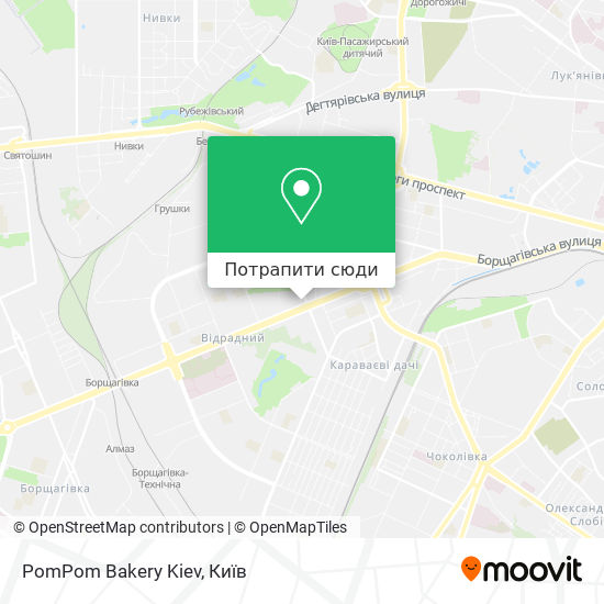 Карта PomPom Bakery Kiev