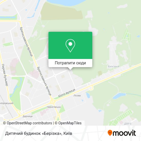 Карта Дитячий будинок «Берізка»