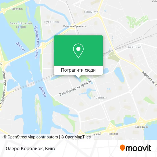 Карта Озеро Корольок