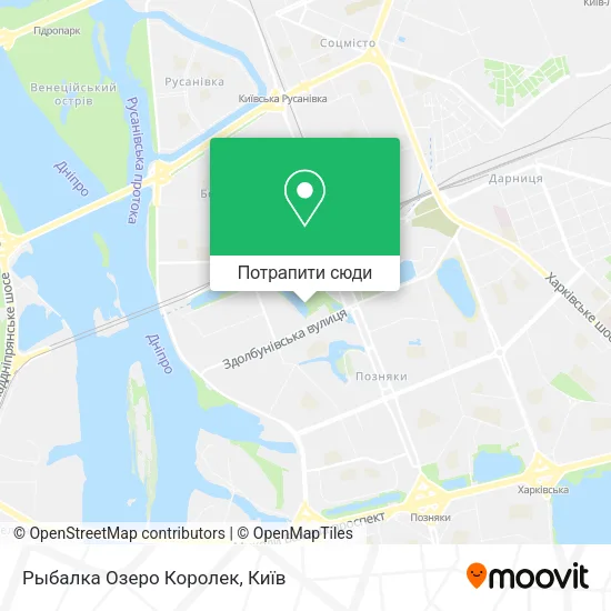 Карта Рыбалка Озеро Королек