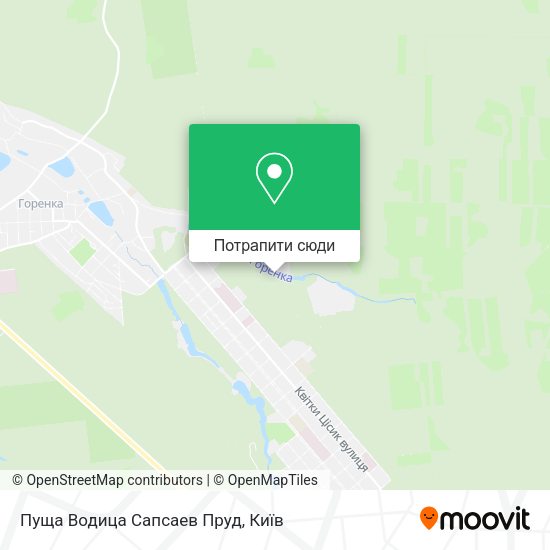 Карта Пуща Водица Сапсаев Пруд