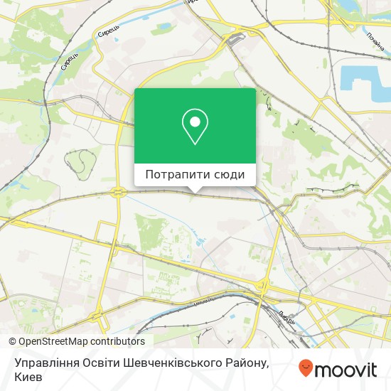 Карта Управління Освіти Шевченківського Району