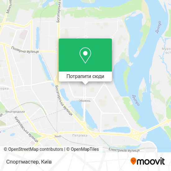Карта Спортмастер