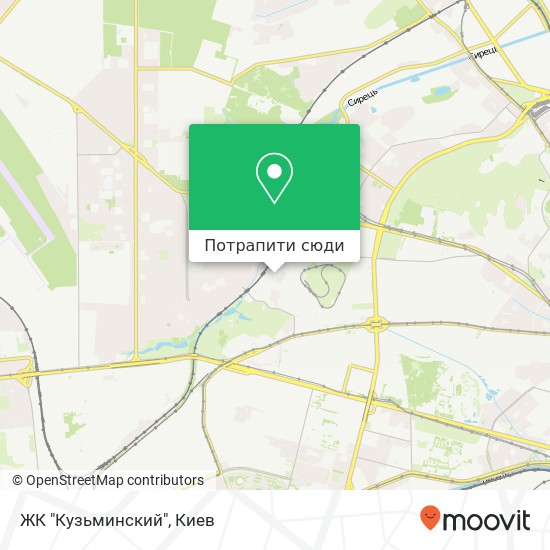 Карта ЖК "Кузьминский"