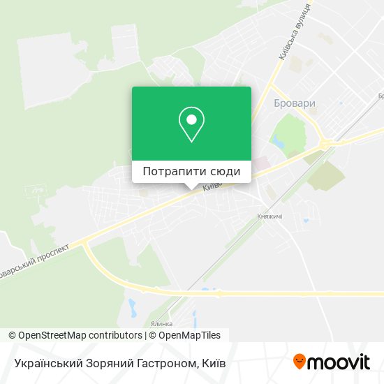 Карта Український Зоряний Гастроном
