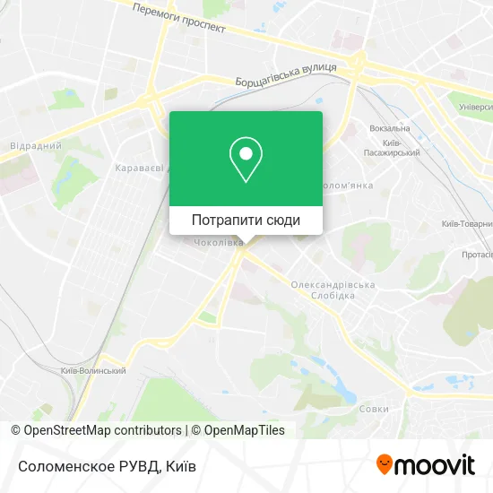 Карта Соломенское РУВД