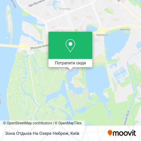 Карта Зона Отдыха На Озере Небреж