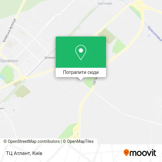 Карта ТЦ Атлант