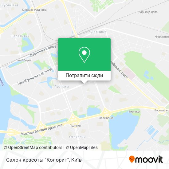 Карта Салон красоты "Колорит"