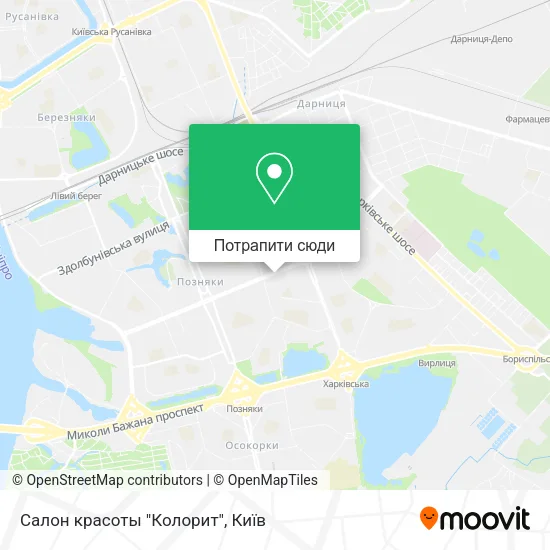 Карта Салон красоты "Колорит"