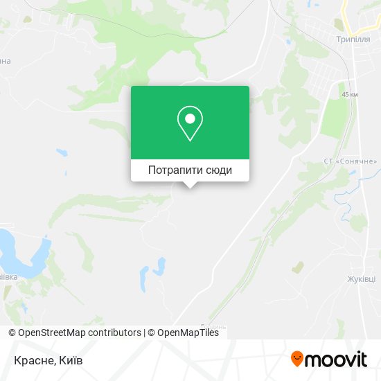 Карта Красне