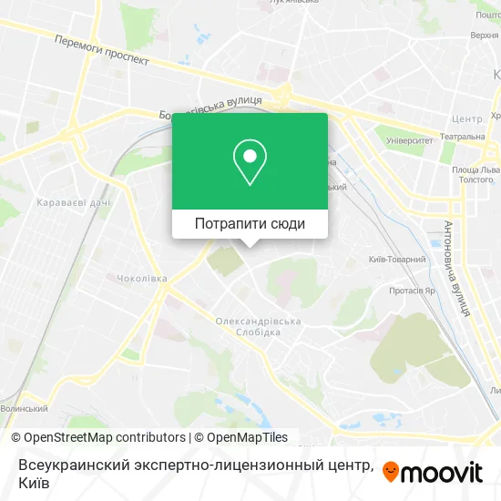 Карта Всеукраинский экспертно-лицензионный центр