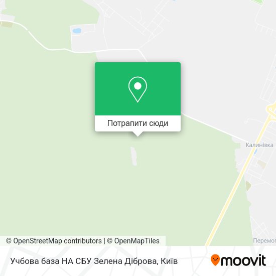 Карта Учбова база НА СБУ Зелена Діброва