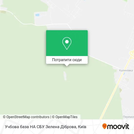 Карта Учбова база НА СБУ Зелена Діброва