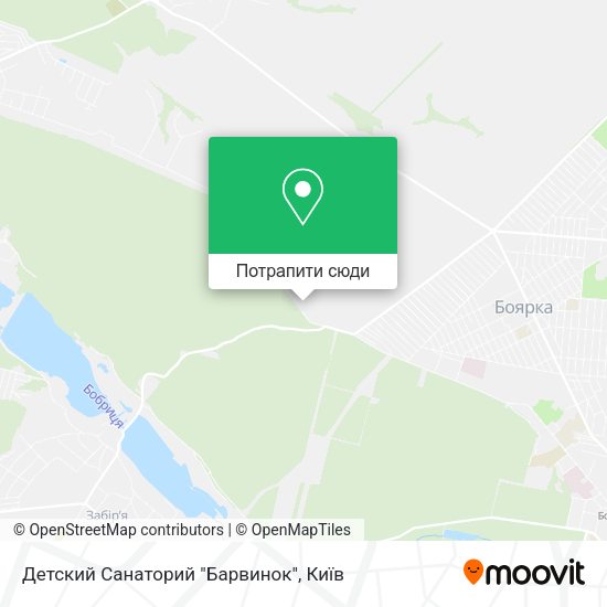 Карта Детский Санаторий "Барвинок"