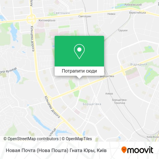 Карта Новая Почта (Нова Пошта) Гната Юры