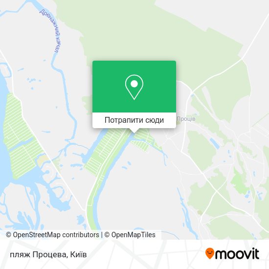 Карта пляж Процева