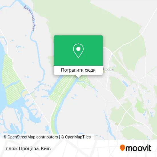 Карта пляж Процева