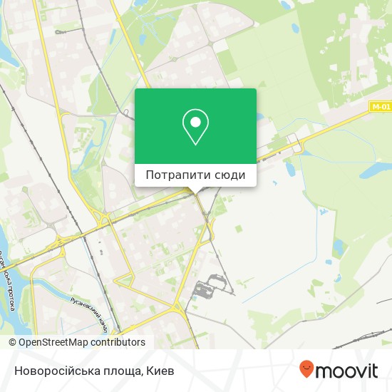 Карта Новоросійська площа