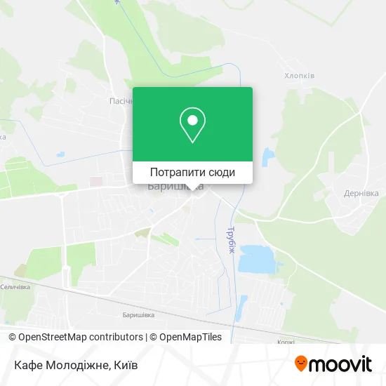 Карта Кафе Молодіжне