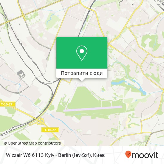 Карта Wizzair W6 6113 Kyiv - Berlin (Iev-Sxf)