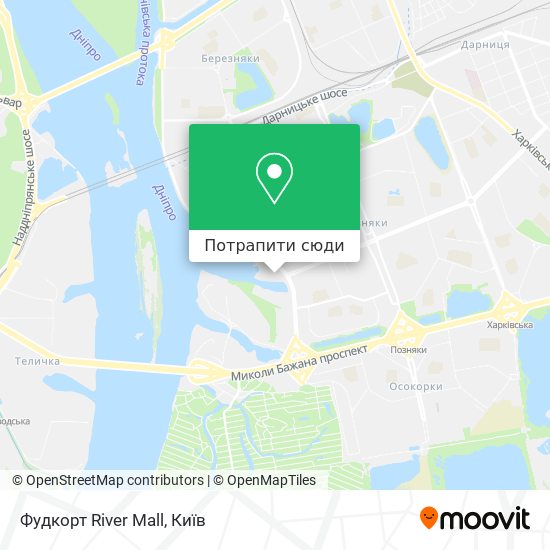 Карта Фудкорт River Mall