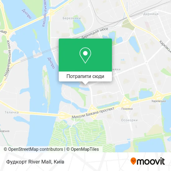 Карта Фудкорт River Mall