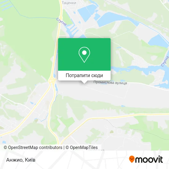 Карта Анжио