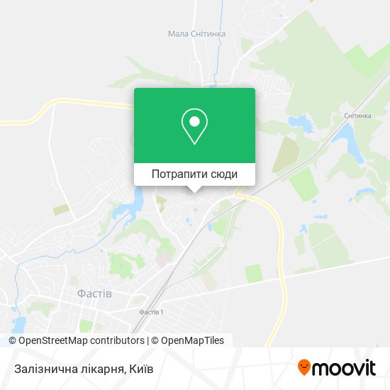 Карта Залізнична лікарня