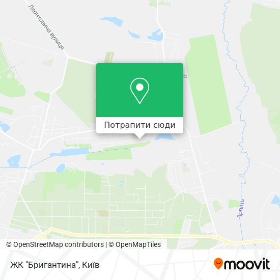 Карта ЖК "Бригантина"