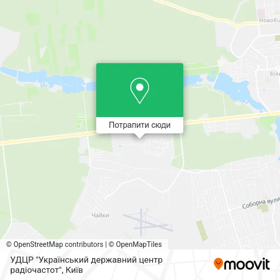 Карта УДЦР "Український державний центр радіочастот"