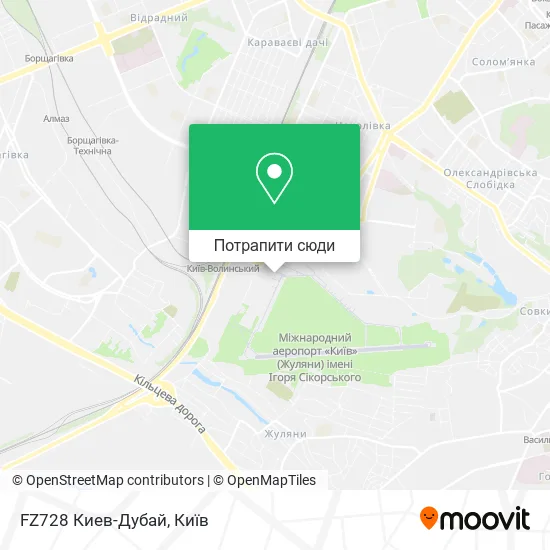 Карта FZ728 Киев-Дубай