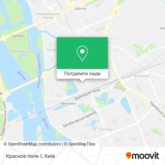 Карта Красное поле ⚽️