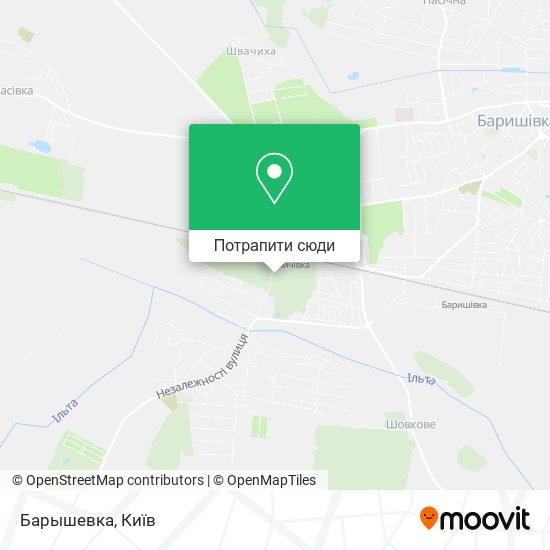 Карта Барышевка