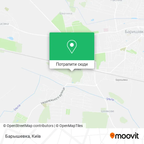 Карта Барышевка