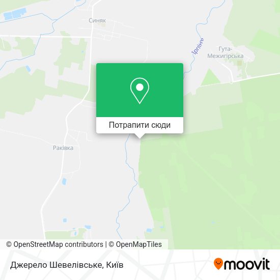 Карта Джерело Шевелівське