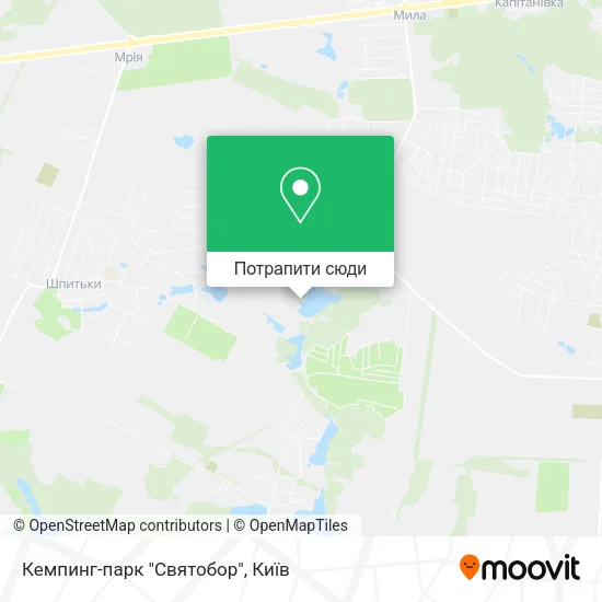 Карта Кемпинг-парк "Святобор"
