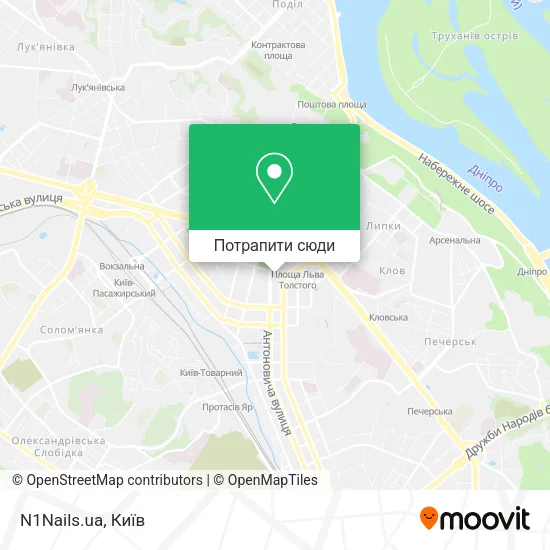 Карта N1Nails.ua
