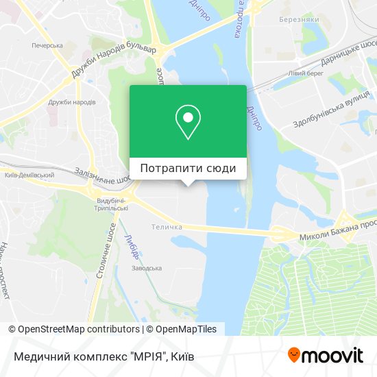 Карта Медичний комплекс "МРІЯ"