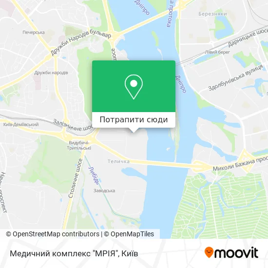 Карта Медичний комплекс "МРІЯ"