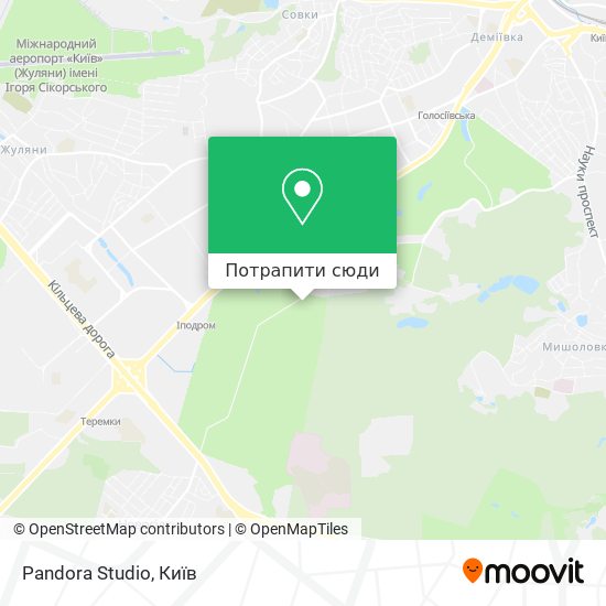 Карта Pandora Studio