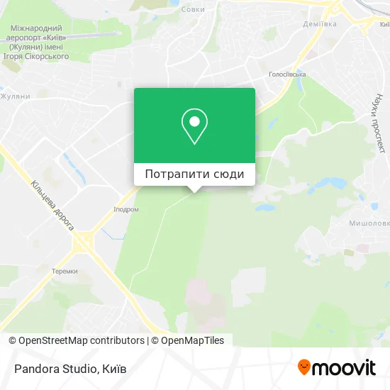 Карта Pandora Studio