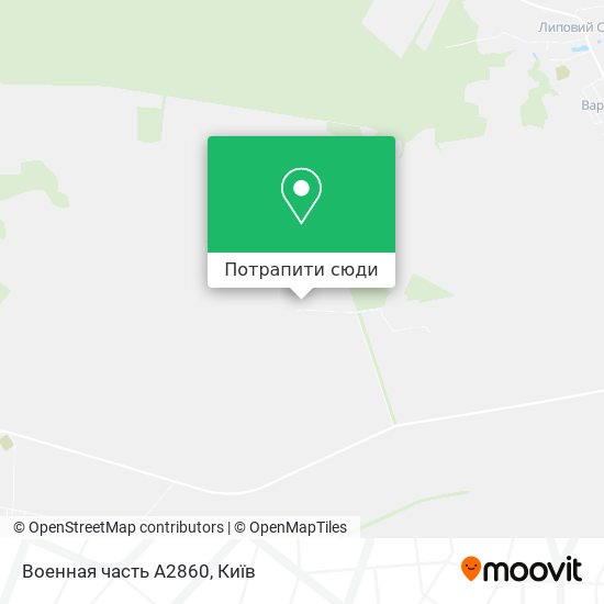 Карта Военная часть А2860