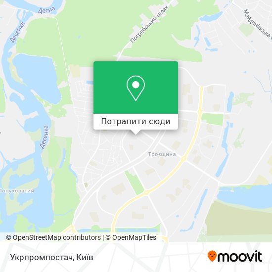 Карта Укрпромпостач
