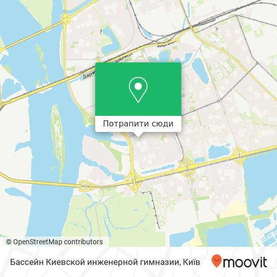 Карта Бассейн Киевской инженерной гимназии