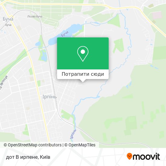 Карта дот В ирпене