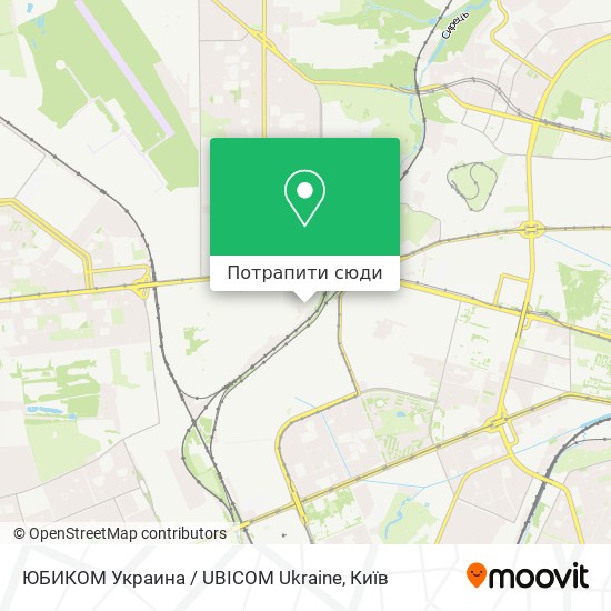 Карта ЮБИКОМ Украина / UBICOM Ukraine