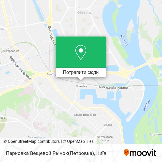 Карта Парковка Вещевой Рынок(Петровка)