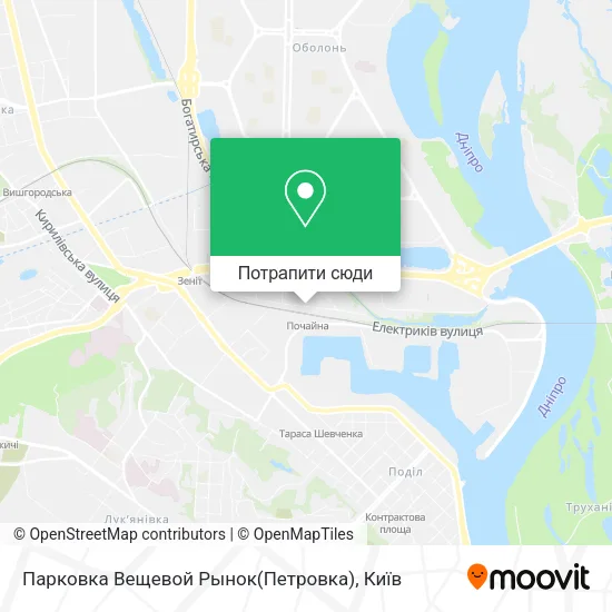 Карта Парковка Вещевой Рынок(Петровка)